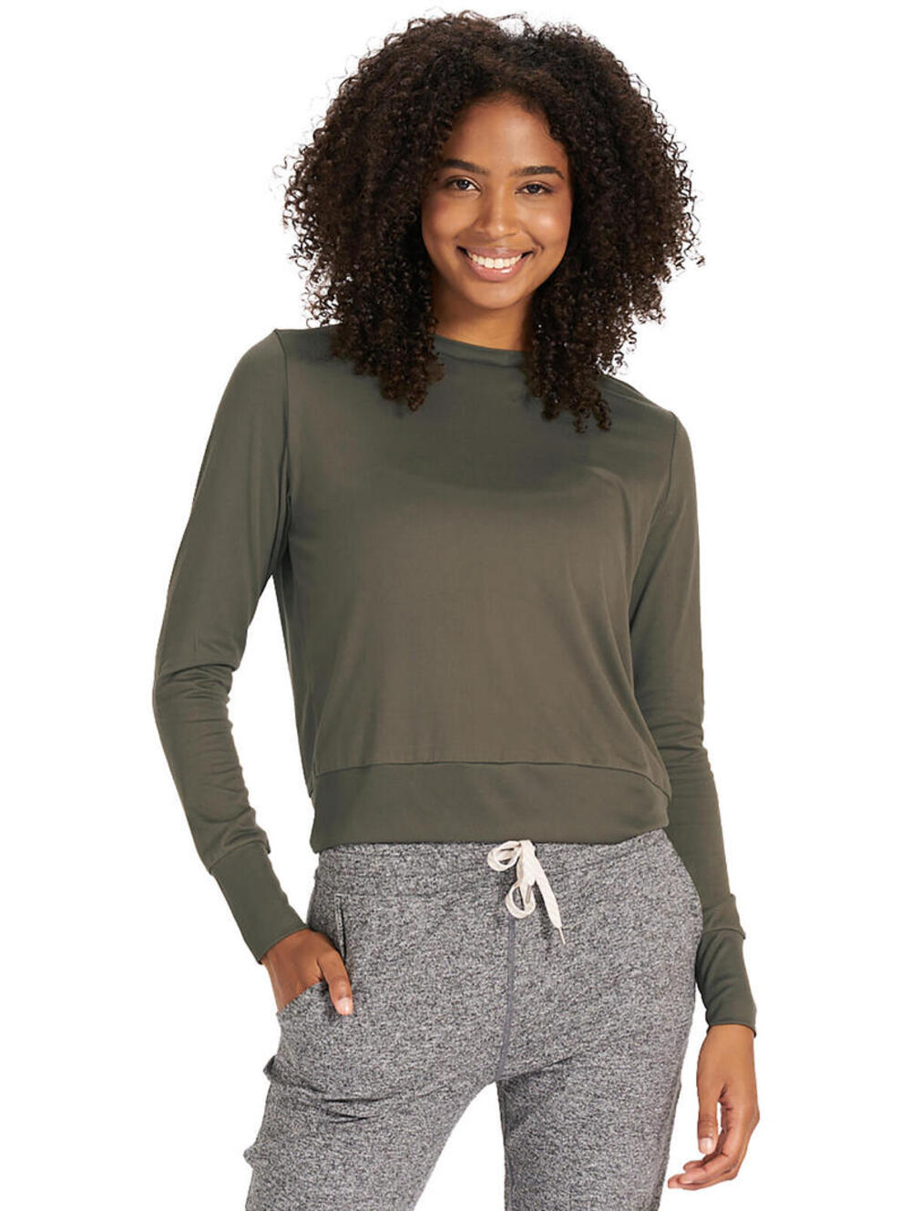 Vuori Daydream Crew Long Sleeve Size small Green - Picture 6 of 7